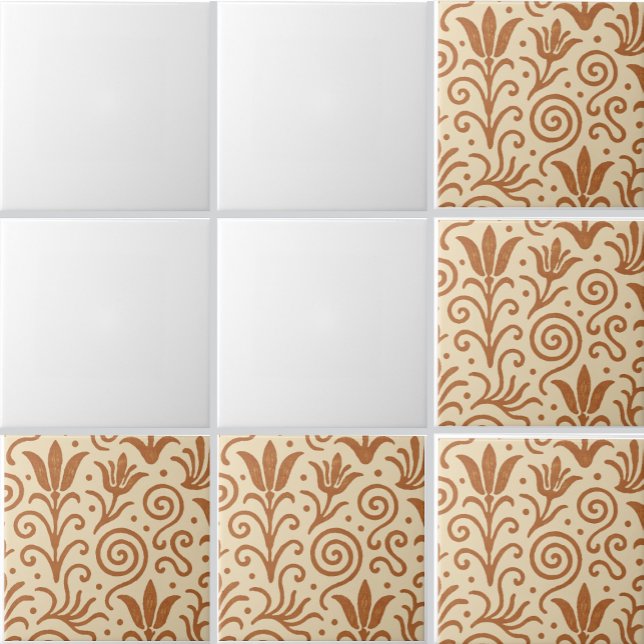 Ancient  Bronze Age Aegean Minoan Inspired Pattern Fliese (Von Creator hochgeladen)