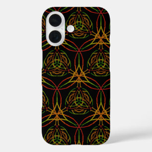 Ancient Celtic Style Thin Hammered Metal Lines iPhone 16 Hülle