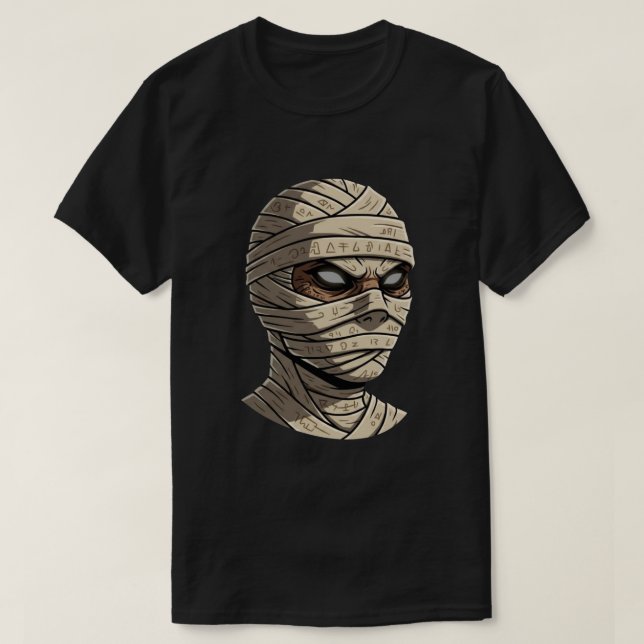 Ancient Cursed Mummy - Mystical Hieroglyphic Wraps T-Shirt (Design vorne)