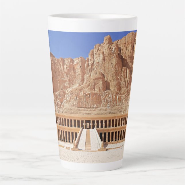 Ancient Egypt Hatshepsut Deir Bahri Temple Luxor Milchtasse (Vorderseite)