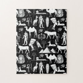 Ancient Egypt Hieroglyphic Symbol Pattern     