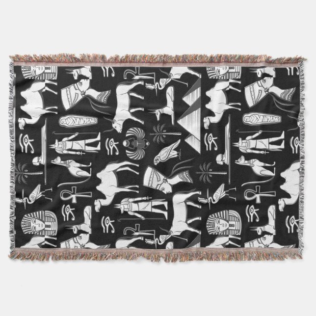 Ancient Egypt Hieroglyphic Symbol Pattern      Decke (Vorderseite)