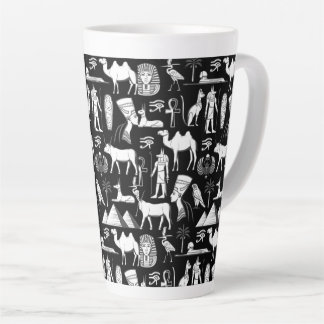 Ancient Egypt Hieroglyphic Symbol Pattern Milchtasse