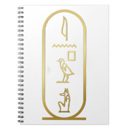 Ancient Egyptian Anubis Cartouche Notizblock