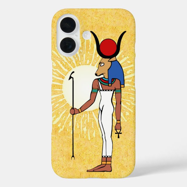Ancient Egyptian Goddess Hathor iPhone 16 Hülle (Rückseite)