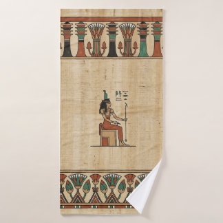 Ancient Egyptian Goddess Isis  Badehandtuch