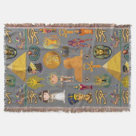 Ancient Egyptian Hieroglyphic -Pattern Pharaoh Decke