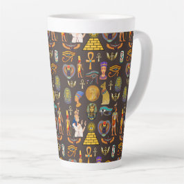 Ancient Egyptian Hieroglyphic Pattern Symbol       Milchtasse