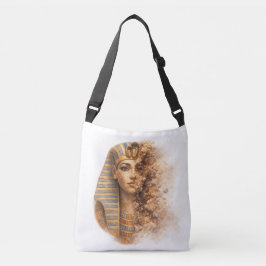 Ancient Egyptian Queen Pharaoh Woman Art Tragetaschen Mit Langen Trägern