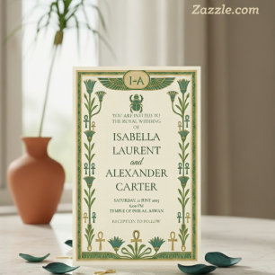 Ancient Egyptian Sacred Wedding Einladungen