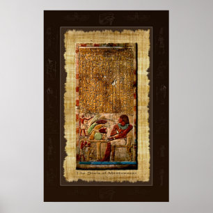 Ancient Egyptian Stela Art Poster
