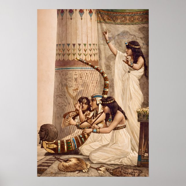 Ancient Egyptian Temple Musicians  Poster (Vorne)