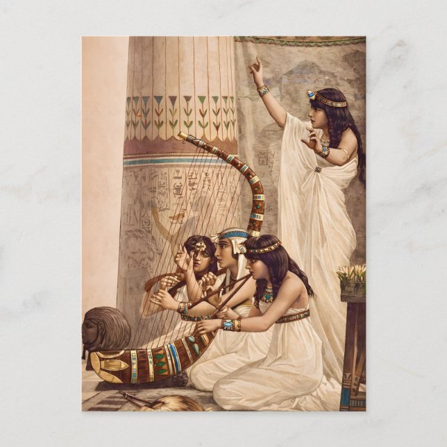 Ancient Egyptian Temple Musicians  Postkarte (Vorderseite)