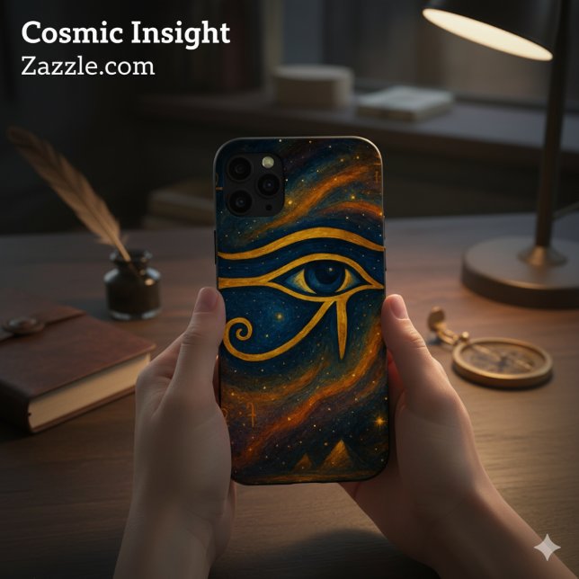 Ancient Eye of Horus Cosmic Mystique iPhone 16 Plus Hülle (Von Creator hochgeladen)