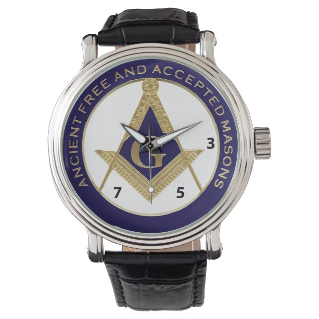 Ancient Free and Accepted Mason watch Armbanduhr (Vorderseite)