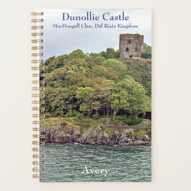Ancient Gaelic Dunollie Castle Zuhause von MacDoug Planer (Vorderseite)