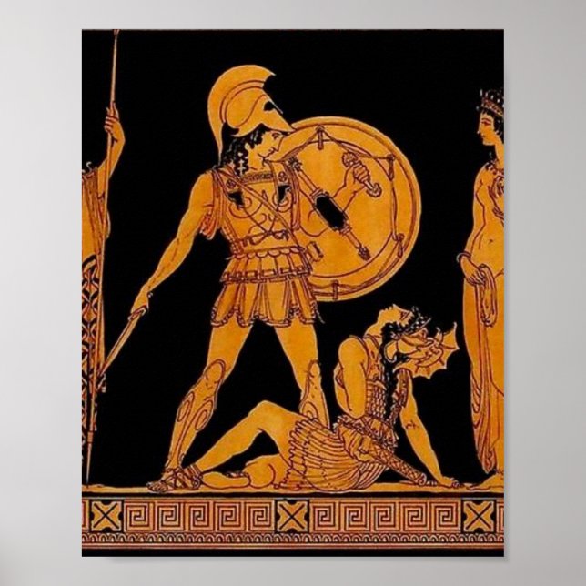 Ancient God And Goddess Frieze - Greece Poster (Vorne)