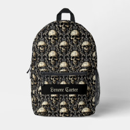 Ancient Goth Skulls Bedruckter Rucksack