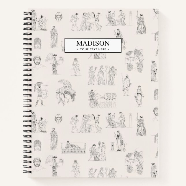 Ancient Greece Classical Greek History Pattern Notizbuch (Vorderseite)