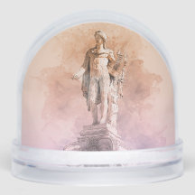 Ancient Greek Apollo Statue Snow Globe – Classical