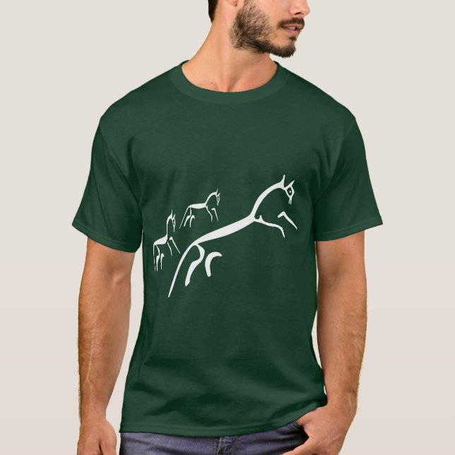 Ancient Horse Power - Maßgeschneidert T-Shirt (Vorderseite)