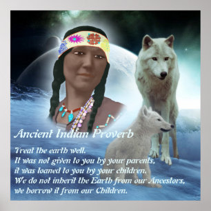 Ancient Indian Proverb Poster