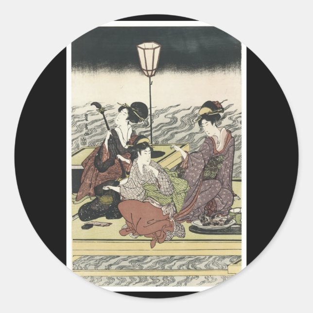 Ancient japan Art Sticker (Vorderseite)