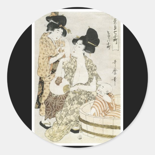 Ancient japan Art Sticker (Vorderseite)