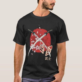Ancient Japanese Cherry Blossom Samurai Katana Swo T-Shirt