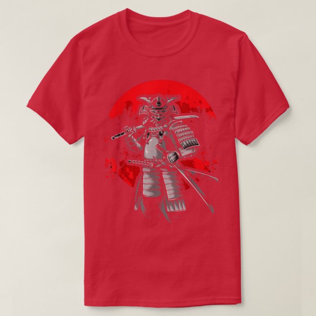 Ancient Japanese warrior Samurai T-Shirt (Design vorne)