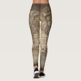 Ancient Map Leggings