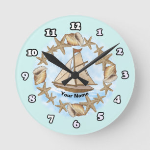 Ancient Mariner Boot Clock Runde Wanduhr