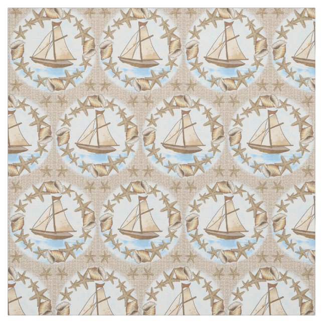 Ancient Mariner Segelboot Stoff (Muster)