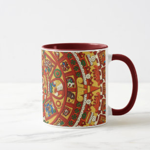 Ancient Mayan Aztec Calendar Coffee Tasse Design ~