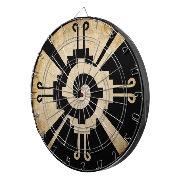 Ancient Mayan Hunab-Ku Dartscheibe (Vorderseite rechts)