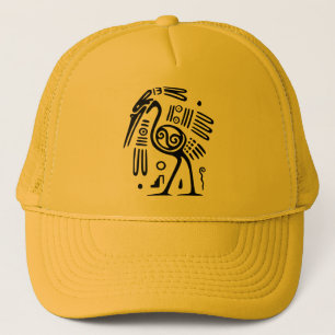 Ancient Mexican Motif Cap Truckerkappe