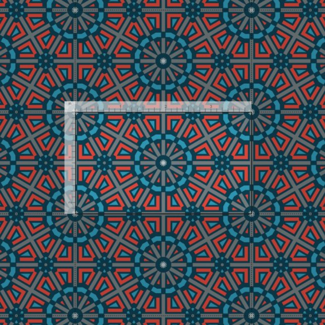 Ancient Mosaic Geometric Floral Muster Stoff (Von Creator hochgeladen)