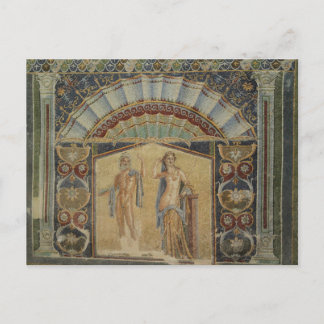 Ancient Mosaics Herculaneum Ruins Italien Postkart Postkarte