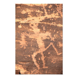 Ancient Native American Zuni Lizardman Petroglyph Fotodruck