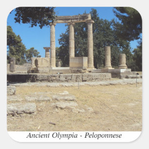 Ancient Olympia - Peloponnese Quadratischer Aufkleber