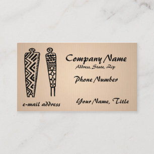 Ancient Pictograph Linen Texture Visitenkarte