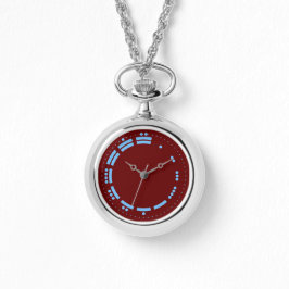 Ancient Red Blue Mayan Numerals Minimalist Art Armbanduhr