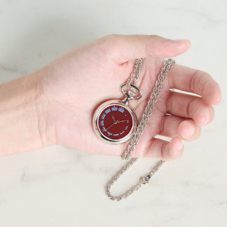 Ancient Red Blue Mayan Numerals Minimalist Art Armbanduhr