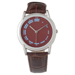 Ancient Red Blue Mayan Numerals Minimalist Art Armbanduhr
