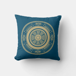Ancient Rhodes Azure Solstice Pillow Kissen