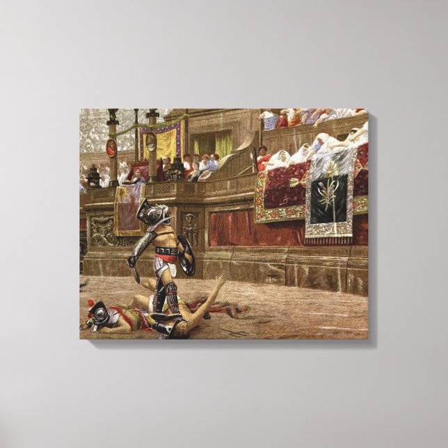 Ancient Roman Gladiators Leinwanddruck (Vorderseite)
