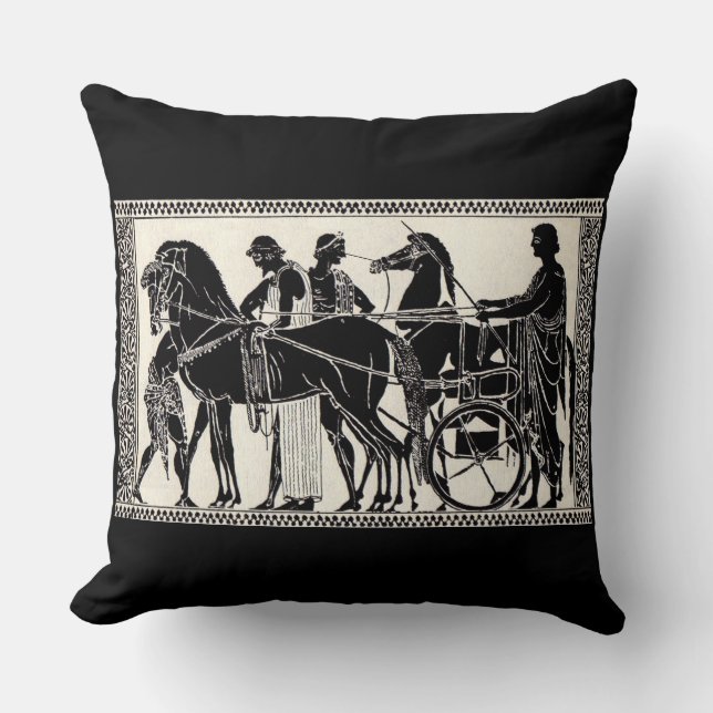 ancient Roman men and horses print Kissen (Vorderseite)