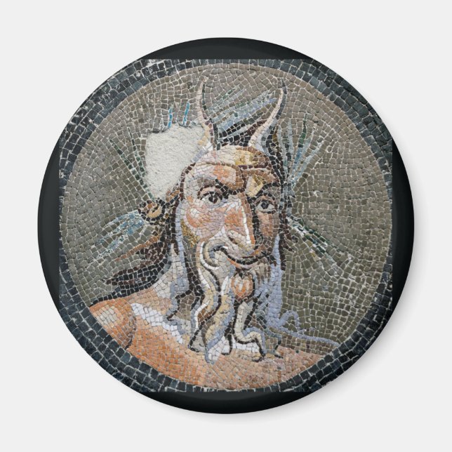 Ancient Roman Pan Mosaic Magnet (Vorne)