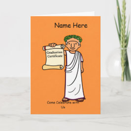 Ancient Rome Graduation Invitation Classical Rome Einladung