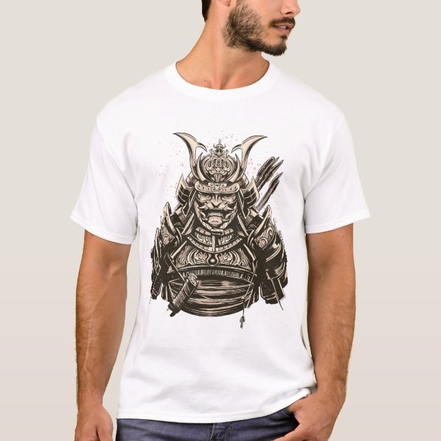 ancient samurai warrior in armor T-Shirt (Vorderseite)